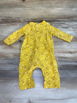 7 For all Mankind Floral Smocked Coverall Yellow sz 0-3m