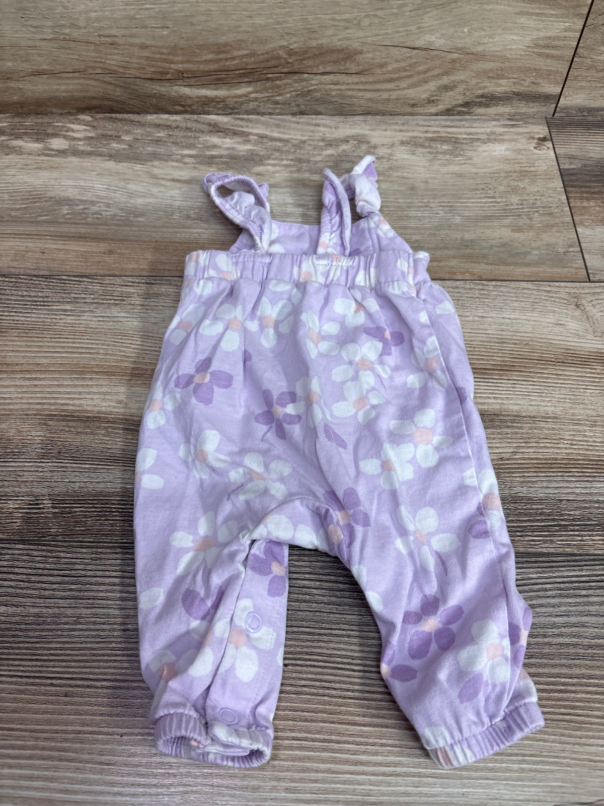 Just One You Floral Sleeveless Jumpsuit Purple sz Newborn