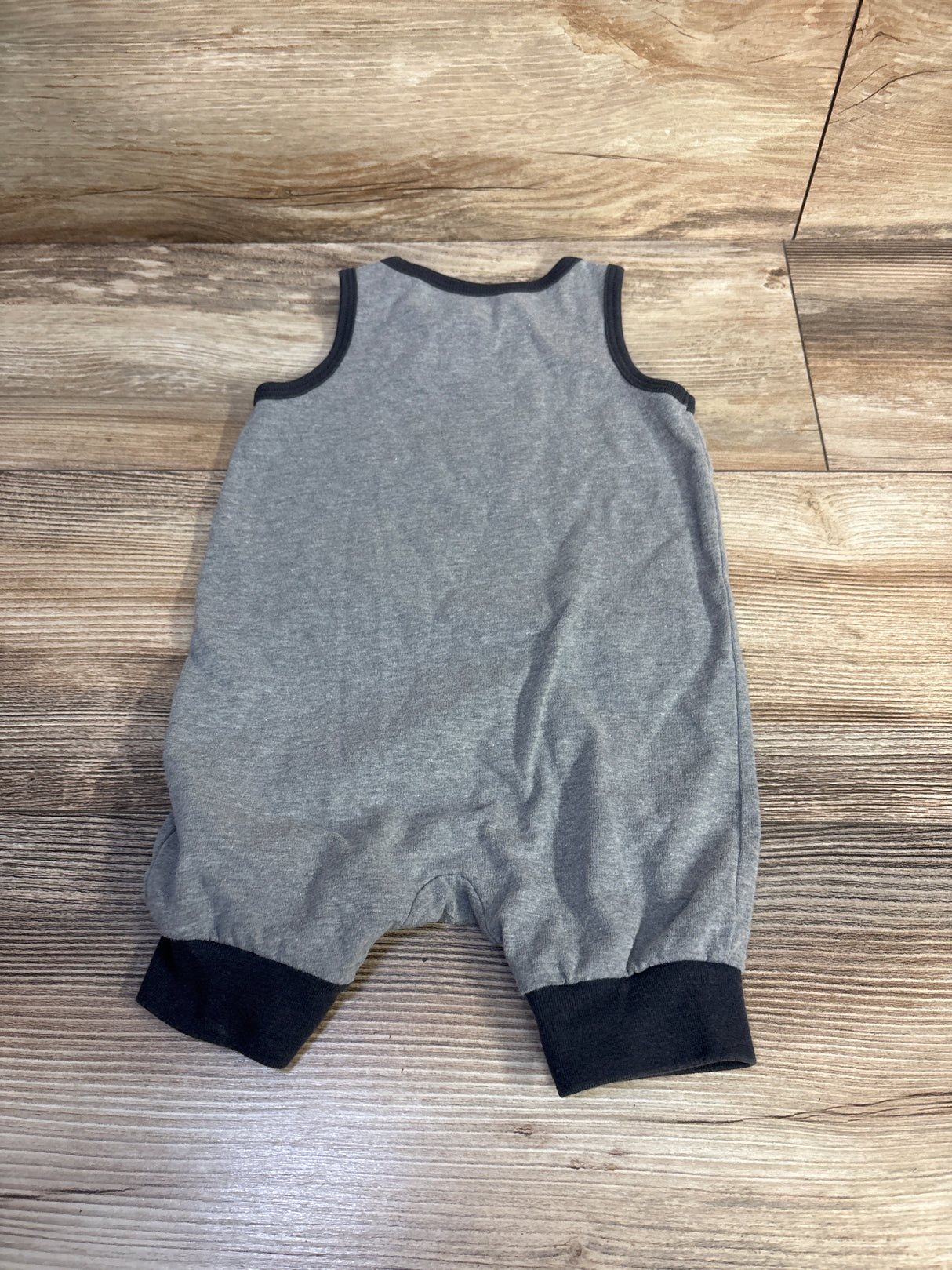 Cat & Jack Is It Nap Time Yet? Shortie Romper Grey sz 6-9m