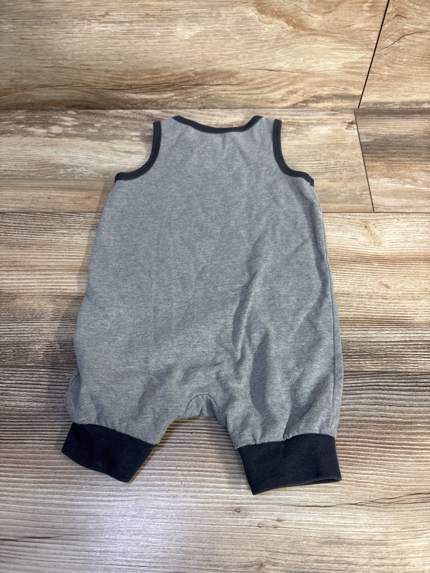 Cat & Jack Is It Nap Time Yet? Shortie Romper Grey sz 6-9m