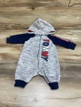 Tommy Hilfiger Hooded Coverall Navy/Grey sz 0-3m