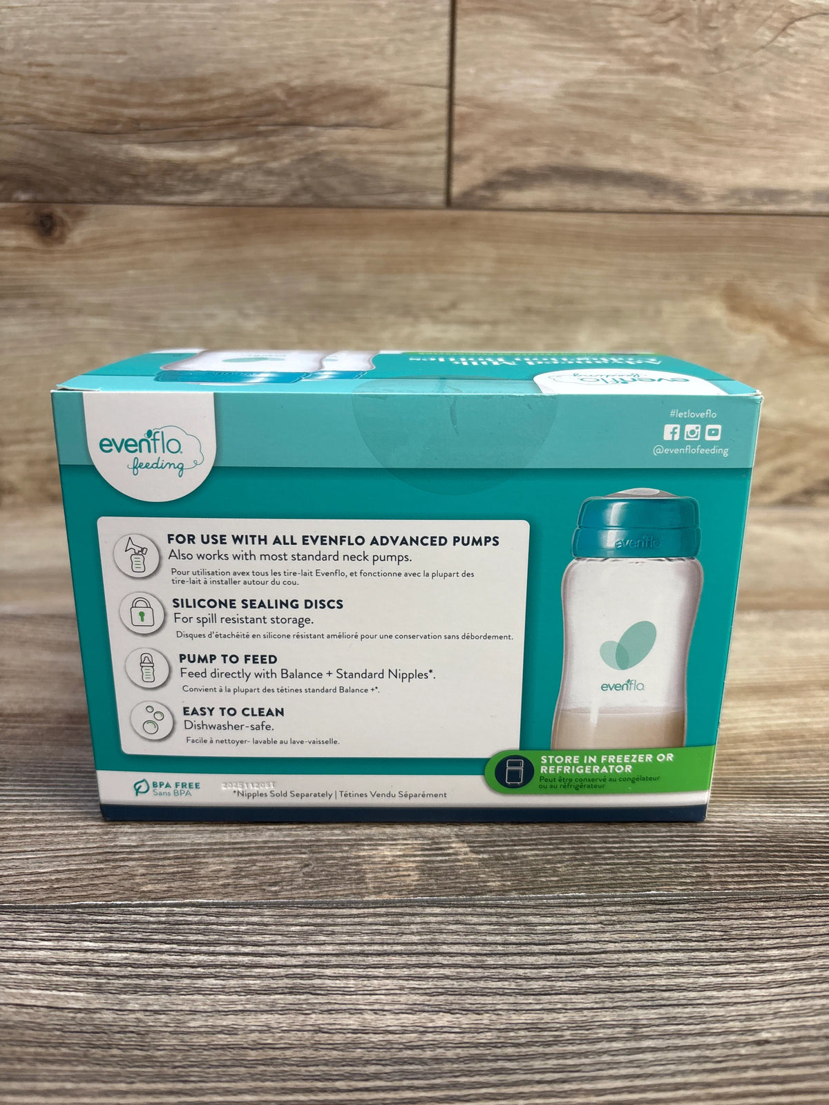 NEW Evenflo Advanced Breast Milk Collection Bottles 5oz - 6ct