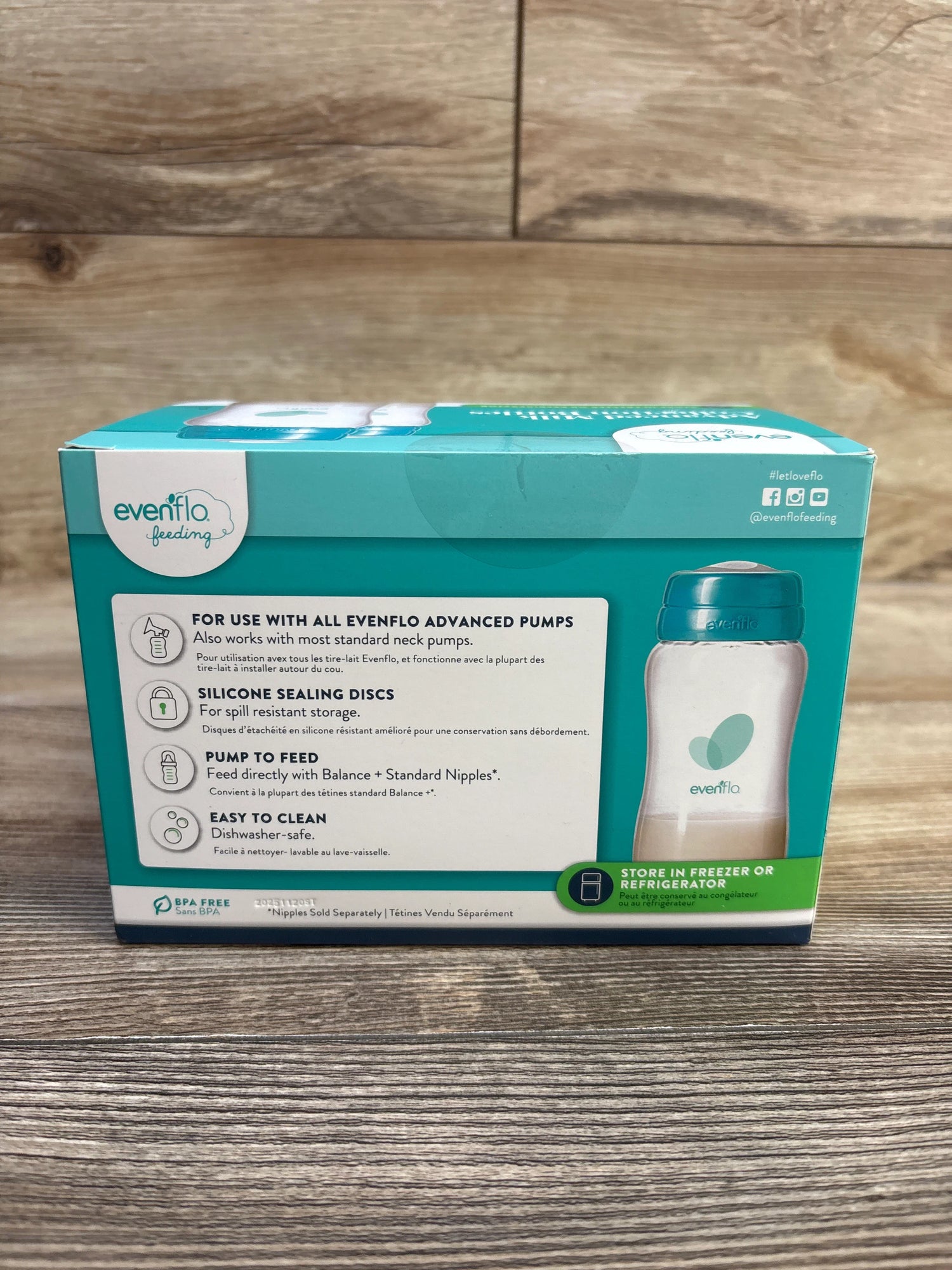 NEW Evenflo Advanced Breast Milk Collection Bottles 5oz - 6ct