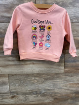 "God Says" Sweatshirt Pink sz 1-2T