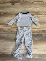Levi's 2pc Star Print Shirt & Bottoms Set Grey sz 3m