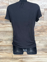 Ekouaer Short Sleeve Nursing Shirt sz Black sz Medium