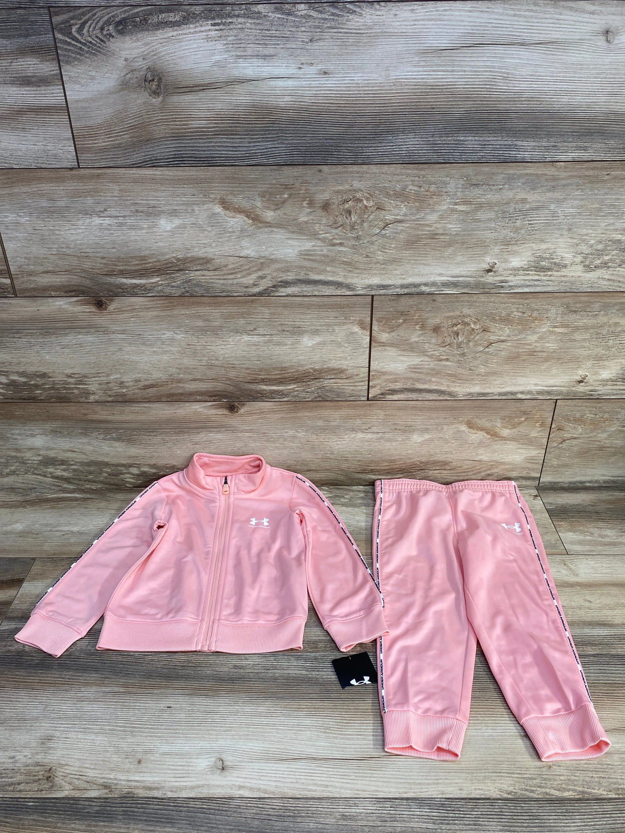 NEW Under Armour 2pc Tracksuit Pink sz 3T