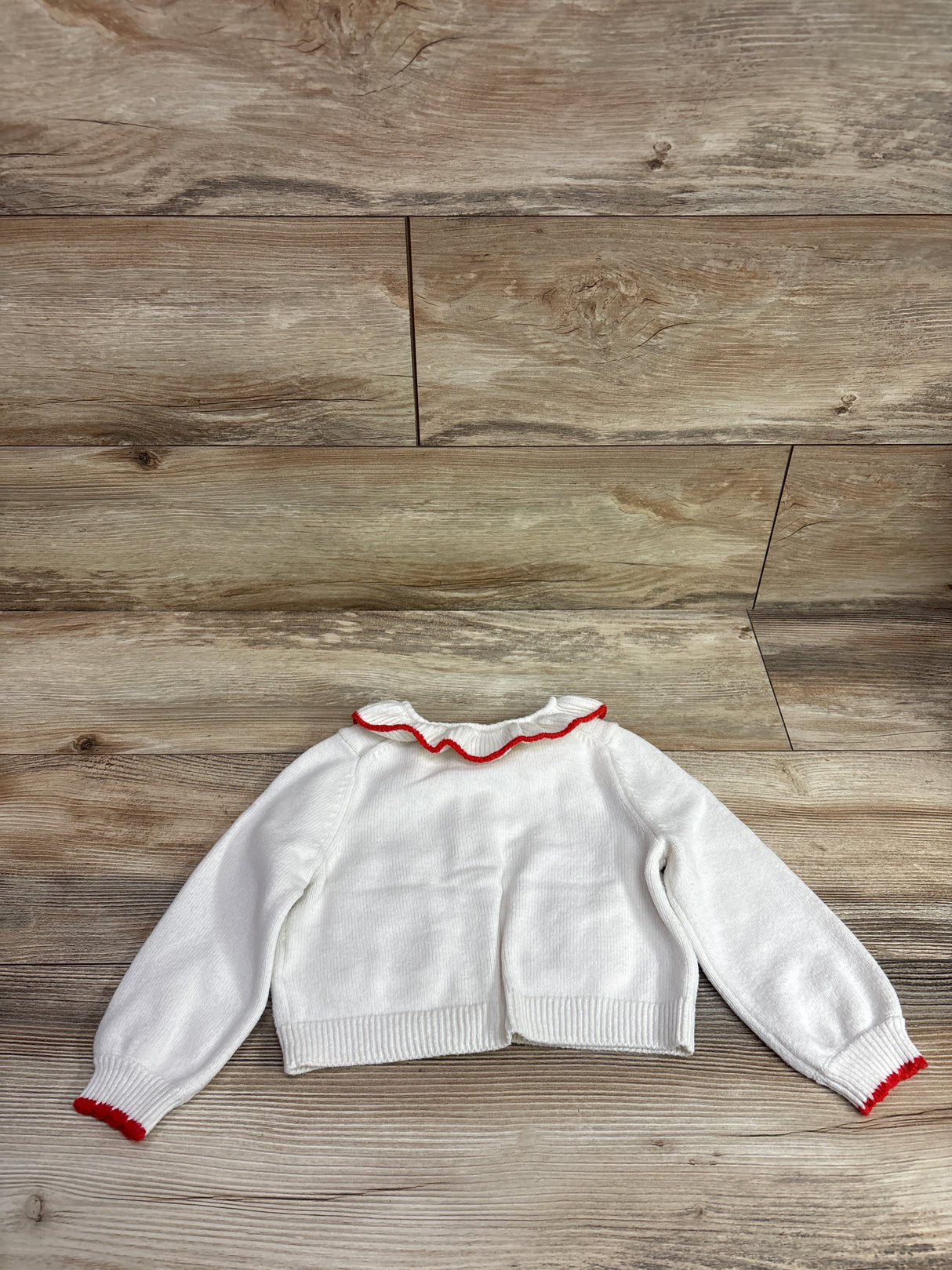 Amazon Essentials x Sofia Grainge Knit Cardigan Sweater White sz 3T