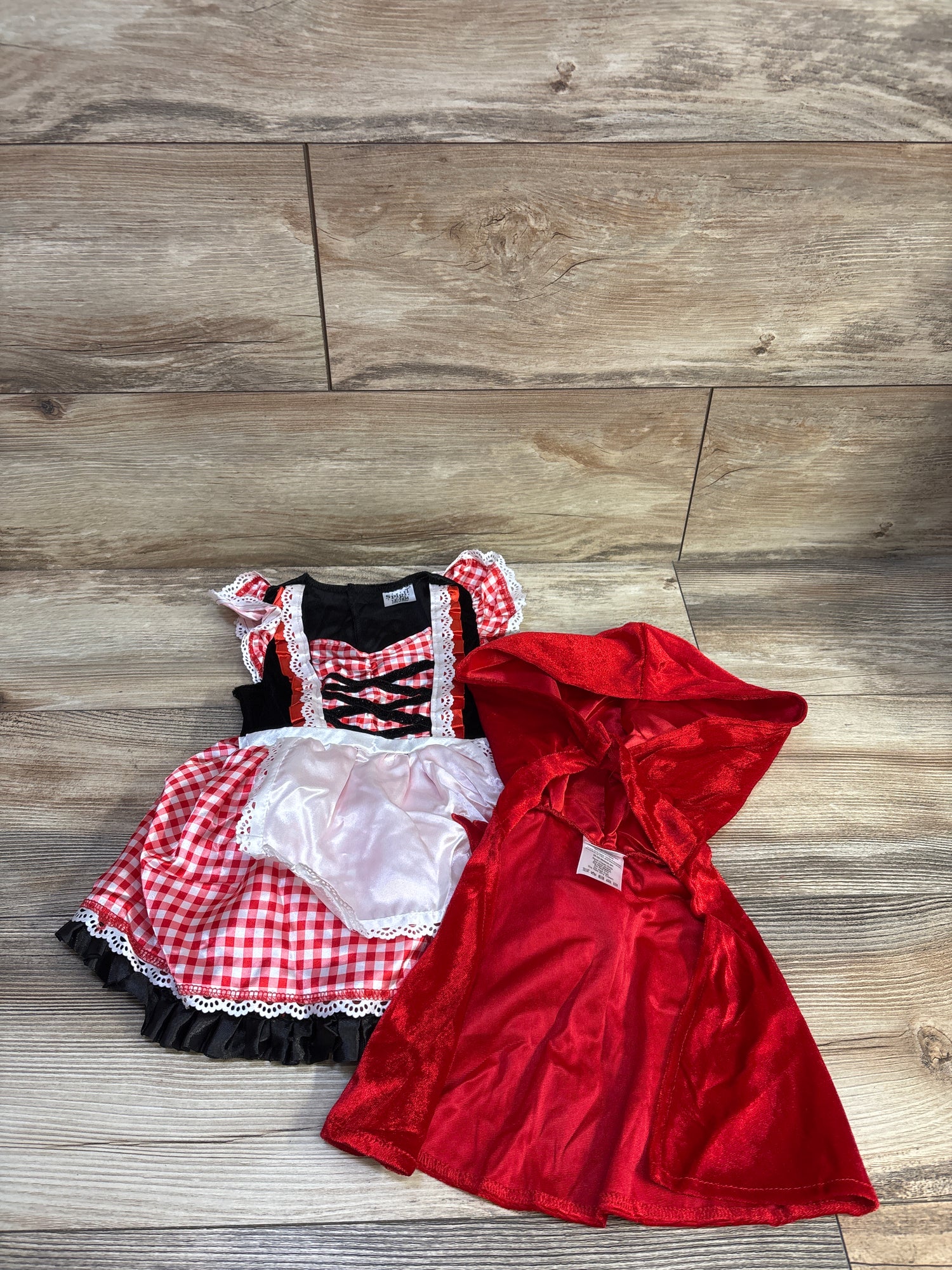 Spirit 2pc Red Riding Hood Costume Red sz 12-18m