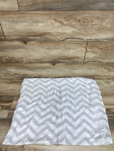 Comfy Cubs Muslin Swaddle Blanket Chevron Grey