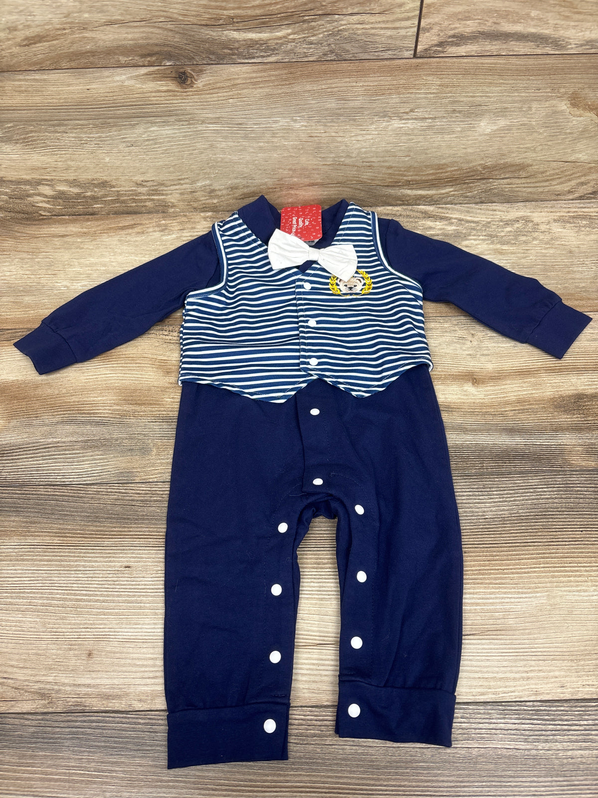 NEW PatPat 2pc Vest & Suit Coverall Blue sz 6-9m