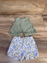 Just One You 2pc Shirt & Shorts Set Sage sz 3m