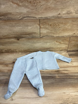 NWOT Duck Duck Goose 2pc Shirt & Footed Pants Set Blue sz 3-6m