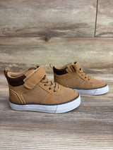 NEW Children's Place Contrast Cuff High Top Sneakers Brown sz 7c