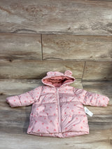 NEW Old Navy Water-Resistant Quilted Puffer Jacket Pink sz 12-18m