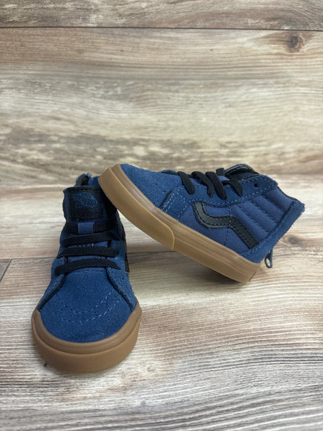 Van Sk8-Hi Zip Shoe Navy Blue sz 4.5c - Me n Mommy To Be