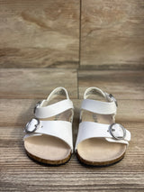 Old Navy Faux-Leather Double-Buckle Sandals White sz 1/2c