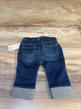 NEW Cat & Jack Drawstring Jogger Jeans Blue sz 0-3m