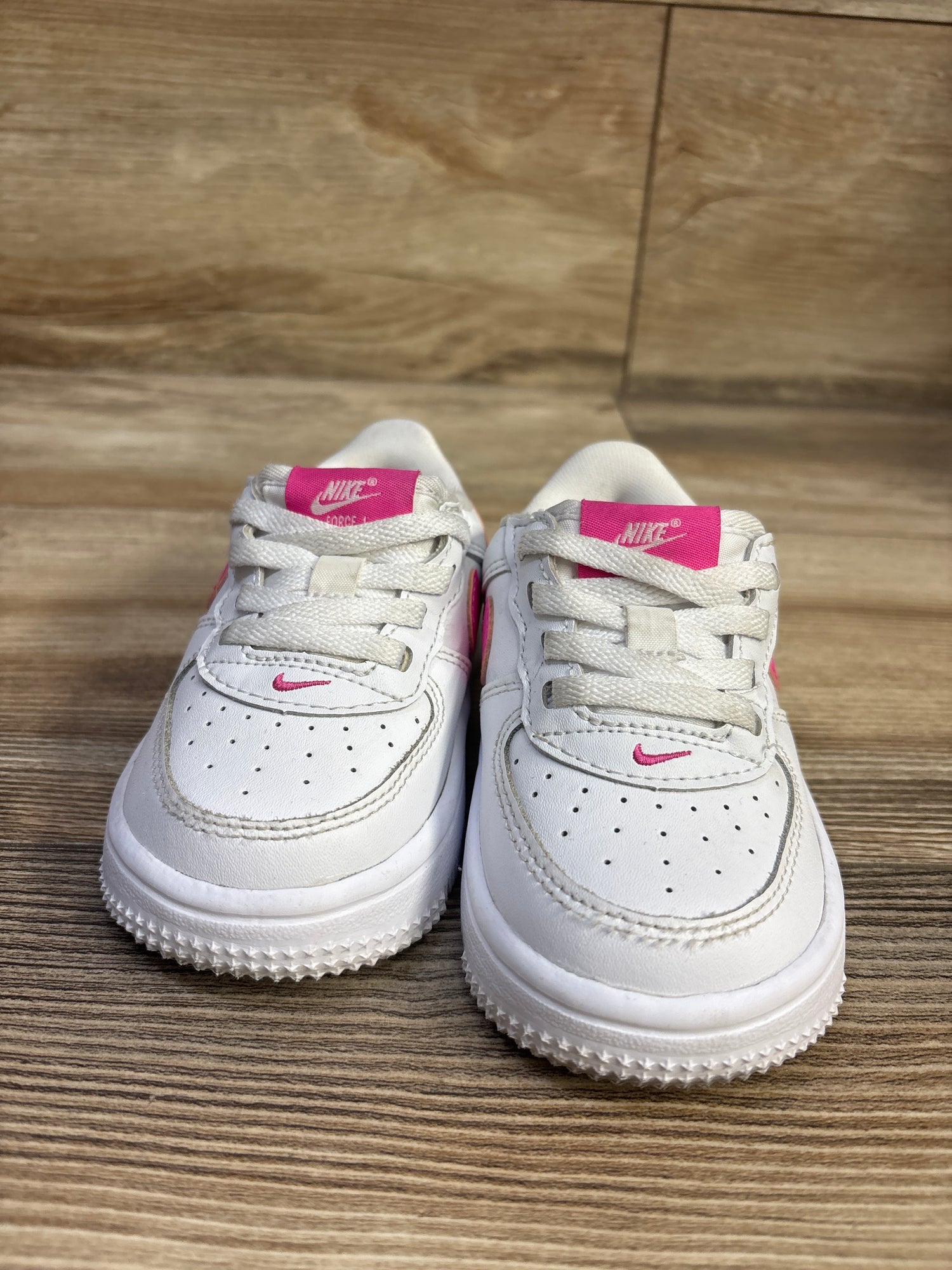 Nike Force 1 EasyOn White Laser Fushia sz 5.5c