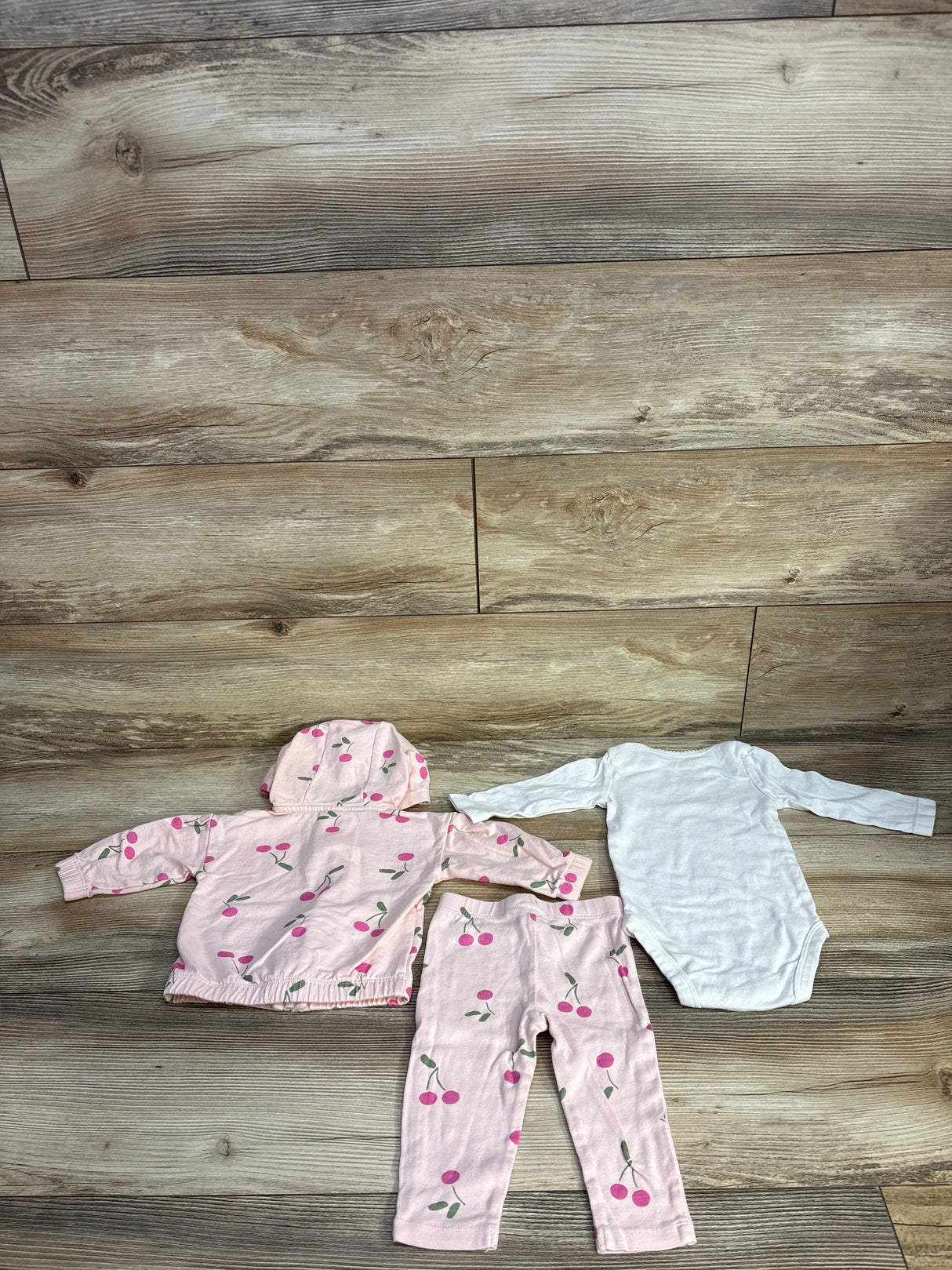 Just One You 3pc Cherry Set Pink sz 6m