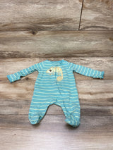 Carter's Striped Sleeper Green sz Newborn