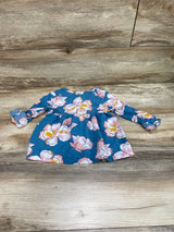 Carter's Floral Top Blue sz 2T