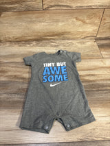 Nike Tiny But Awesome Shortie Romper Grey sz 0-6m