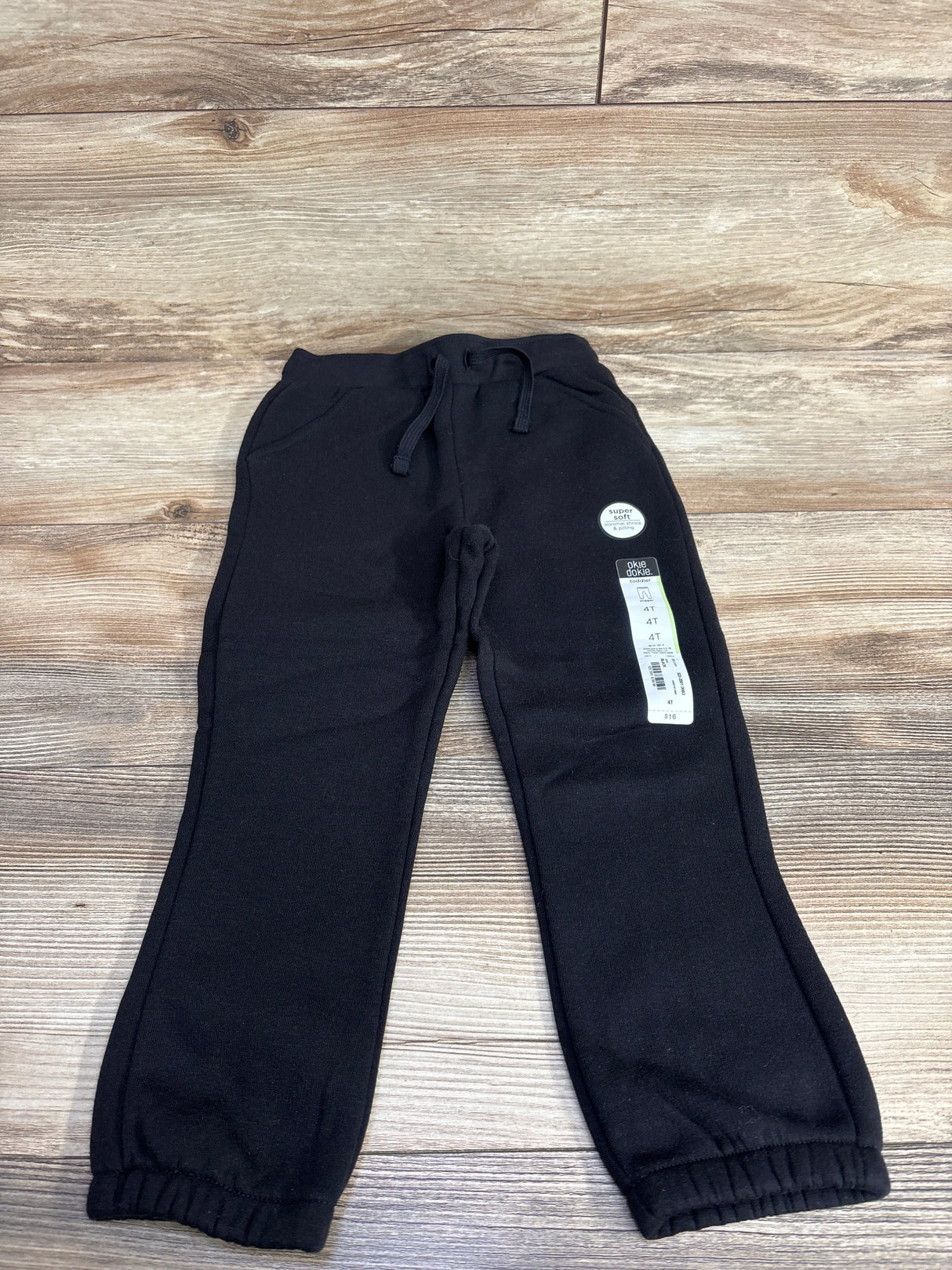 NEW Okie Dokie Joggers Black sz 4T