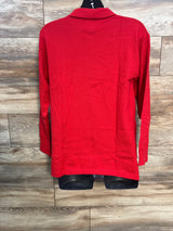NWOT Gap Maternity CashSoft Polo Sweater Red sz Medium