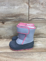 NEW Cat & Jack Girls' Grey Lenny Winter Snow Boots sz 9c