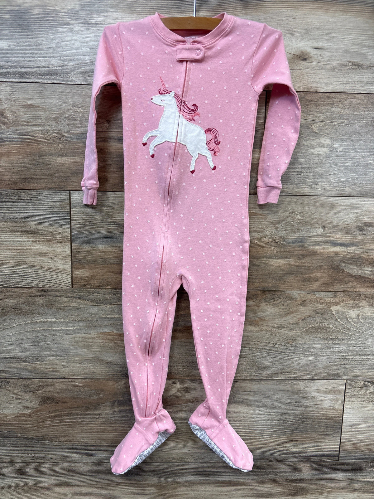 Carter's Unicorn Sleeper Pink sz 3T