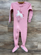 Carter's Unicorn Sleeper Pink sz 3T