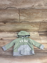 Baby Gap x Star Wars Yoda Zip-Up Sweatshirt Green sz 3-6m