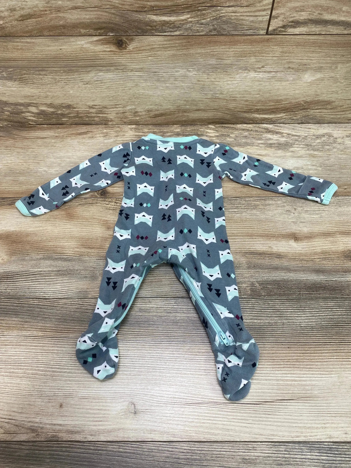 Zippyjamz Wolf Sleeper Grey sz 0-3m