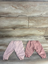 H&M 2pk Drawstring Joggers Pink sz 3m
