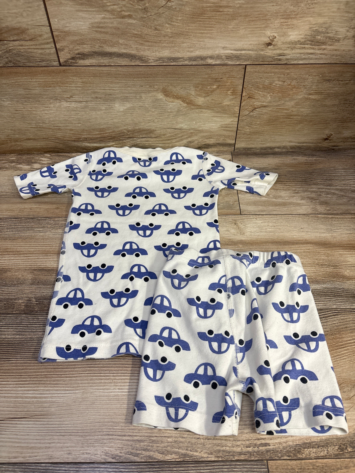 Hanna Andersson 2pc Short Johns Pajama Set Ivory sz 5T