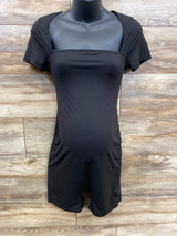 Maternity Unitard Jumpsuit Black sz Medium