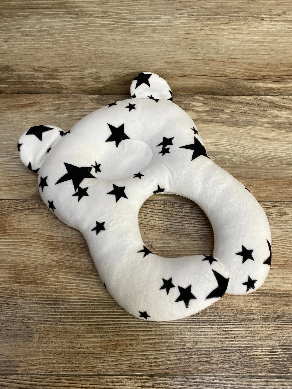 Baby Head & Neck Support Travel Pillow Black Stars