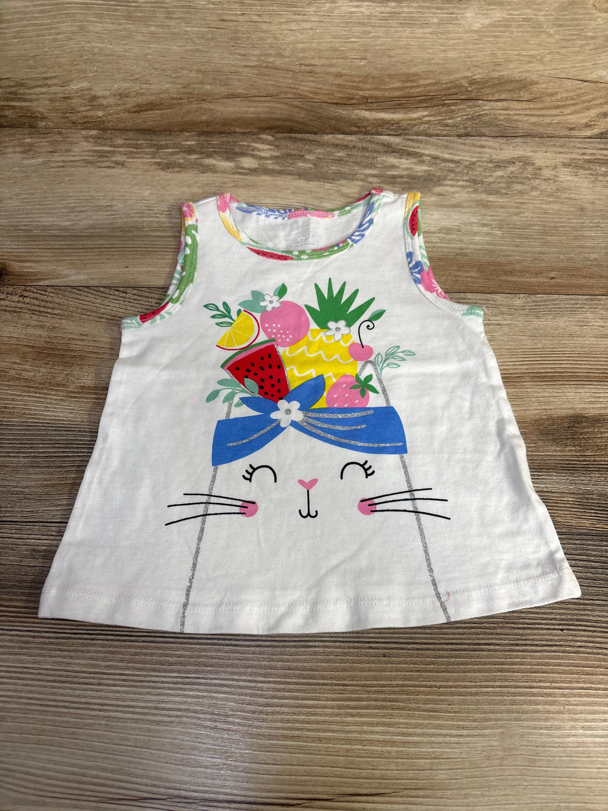 Koala Baby Cat Tank Top White sz 12-18m