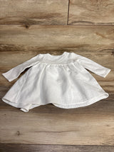 Janie & Jack Quilted Wrap Dress White sz 12-18m