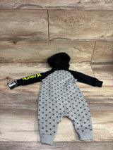 NEW Hurley Logo Hooded Coverall Black sz 3m
