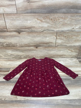 Cat & Jack Floral Dress Burgundy sz 4-5T