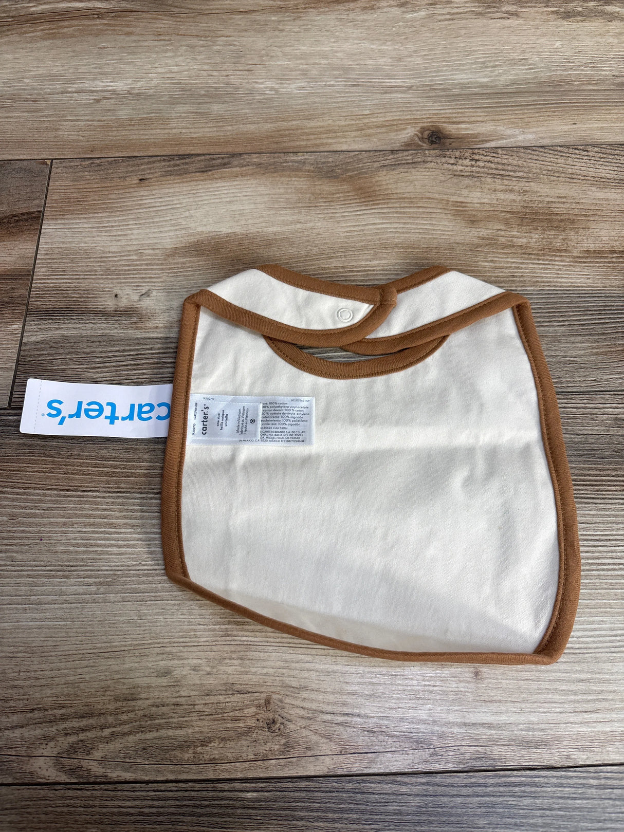 NEW Carter's 'My First Thanksgiving' Bib, White One Size