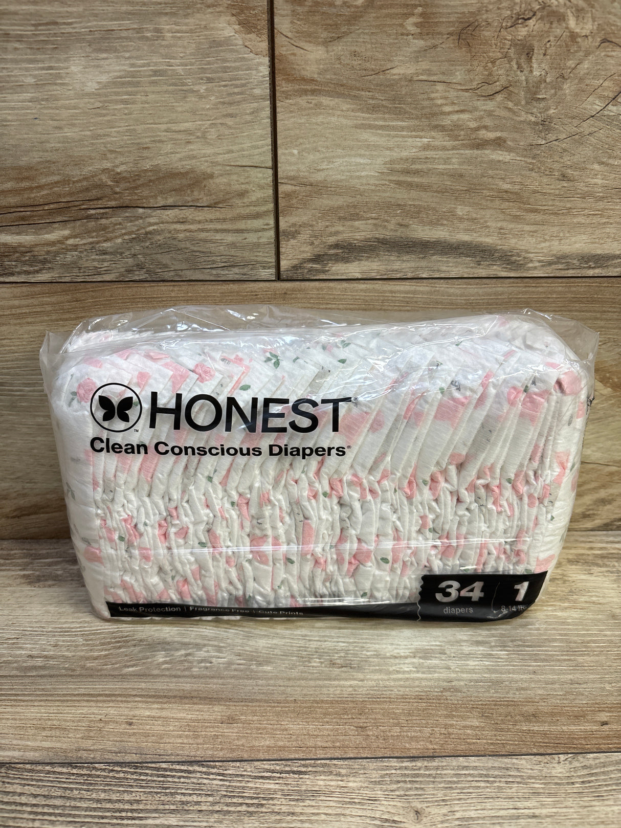 NEW Honest Clean Conscious Diapers Size 1 34ct