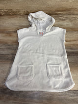 Cat & Jack Hooded Terry Swim Cover Up White sz 2T