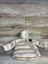 NEW Baby Gap ColdControl Max Metallic Puffer Jacket Gold sz 6-12m