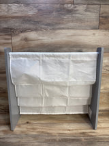 Humble Crew Kids 4-Tier Sling Bookshelf in Grey/White