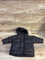 Zara Hooded Puffer Jacket Black sz 9-12m