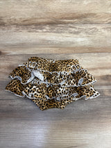 Leopard Print Tiered Bow Skort White sz 12-18m
