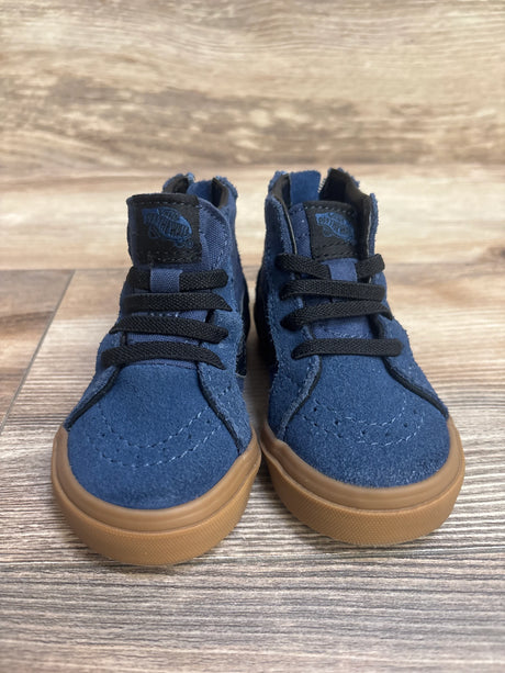 Van Sk8-Hi Zip Shoe Navy Blue sz 4.5c - Me n Mommy To Be